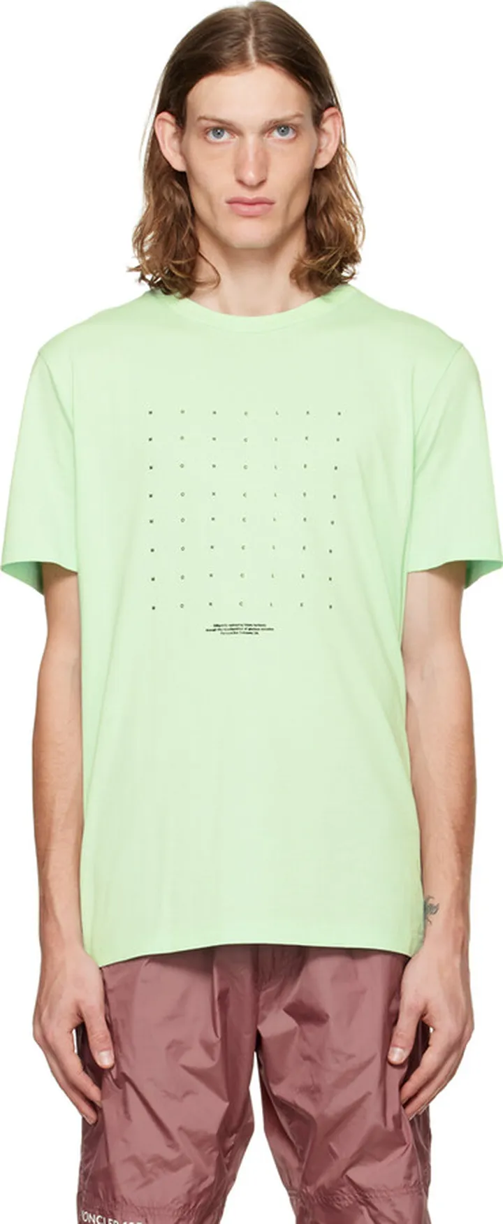 Moncler Green Graphic Motif T-Shirt