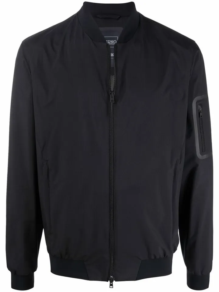 Zip-Pocket Bomber Jacket