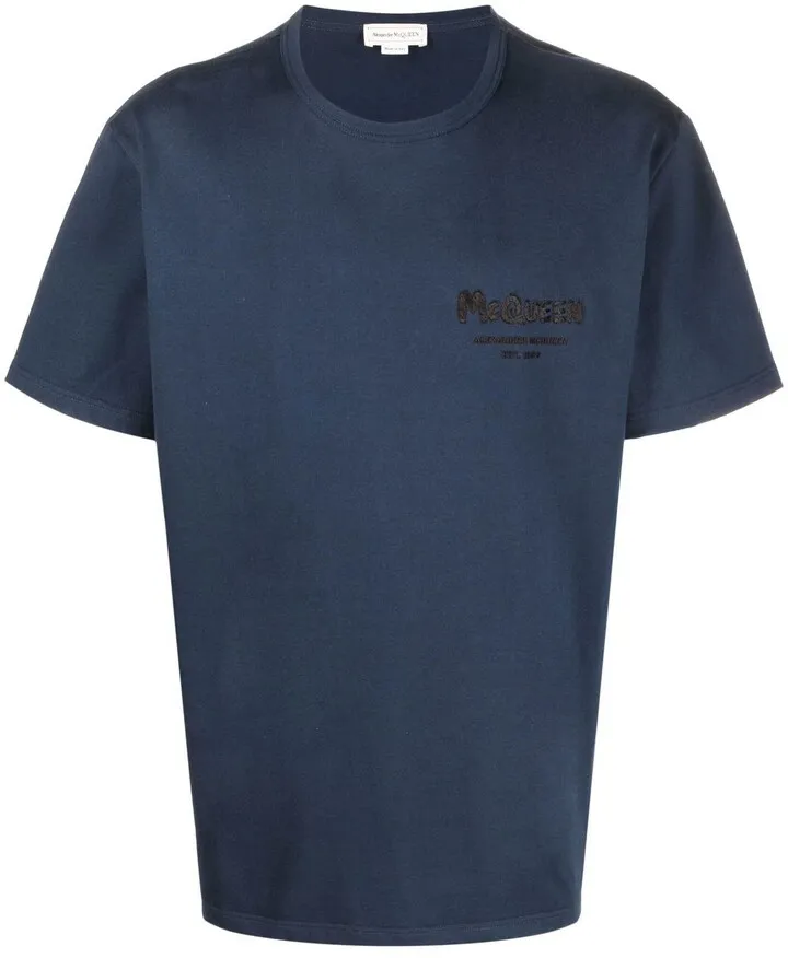 logo-embroidered T-shirt