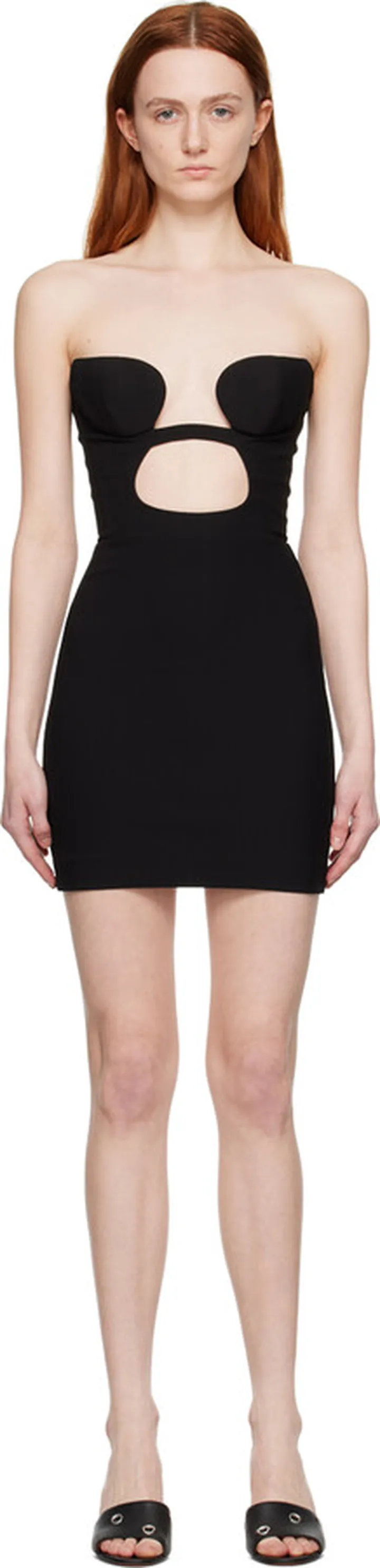 Nensi Dojaka Black Cutout Minidress