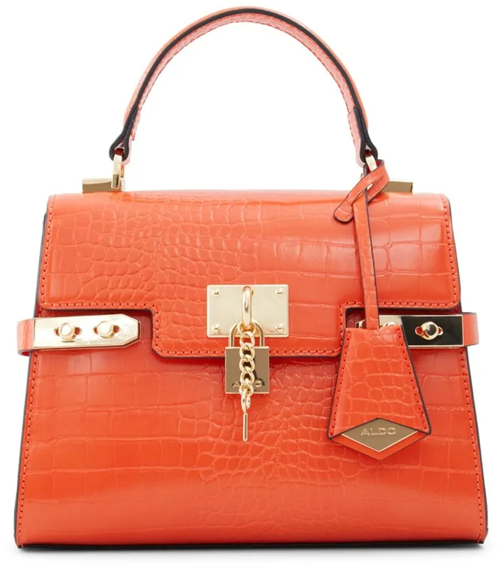 Agroliaa Faux Leather Top Handle Bag