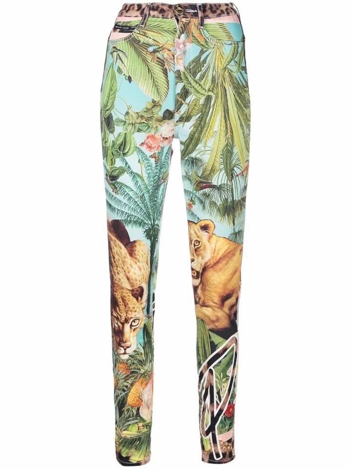 Super High Waist denim jeggings