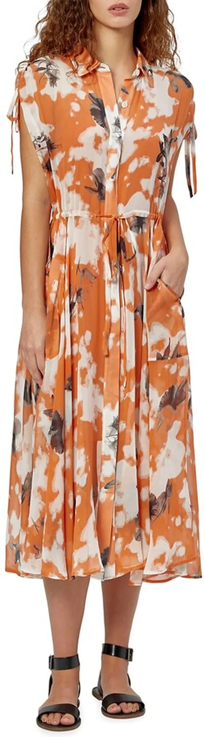 Didier Printed Silk Midi Dress