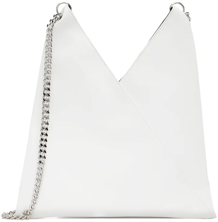 MM6 Maison Margiela White Triangle Shoulder Bag