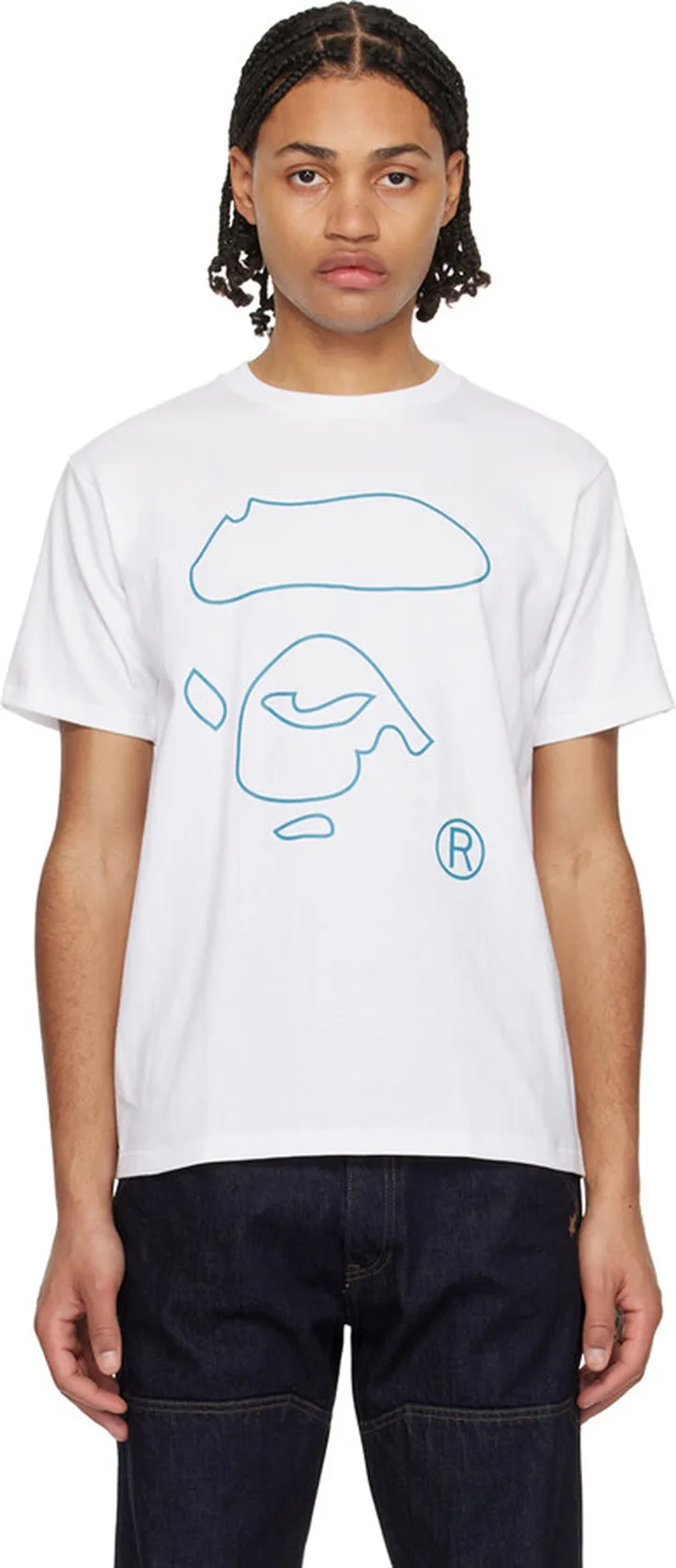 BAPE White Line Ape T-Shirt