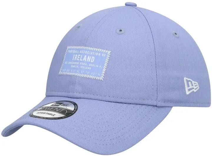 Men's New Era Lavender Ireland National Team Wordmark Patch 9TWENTY Adjustable Hat