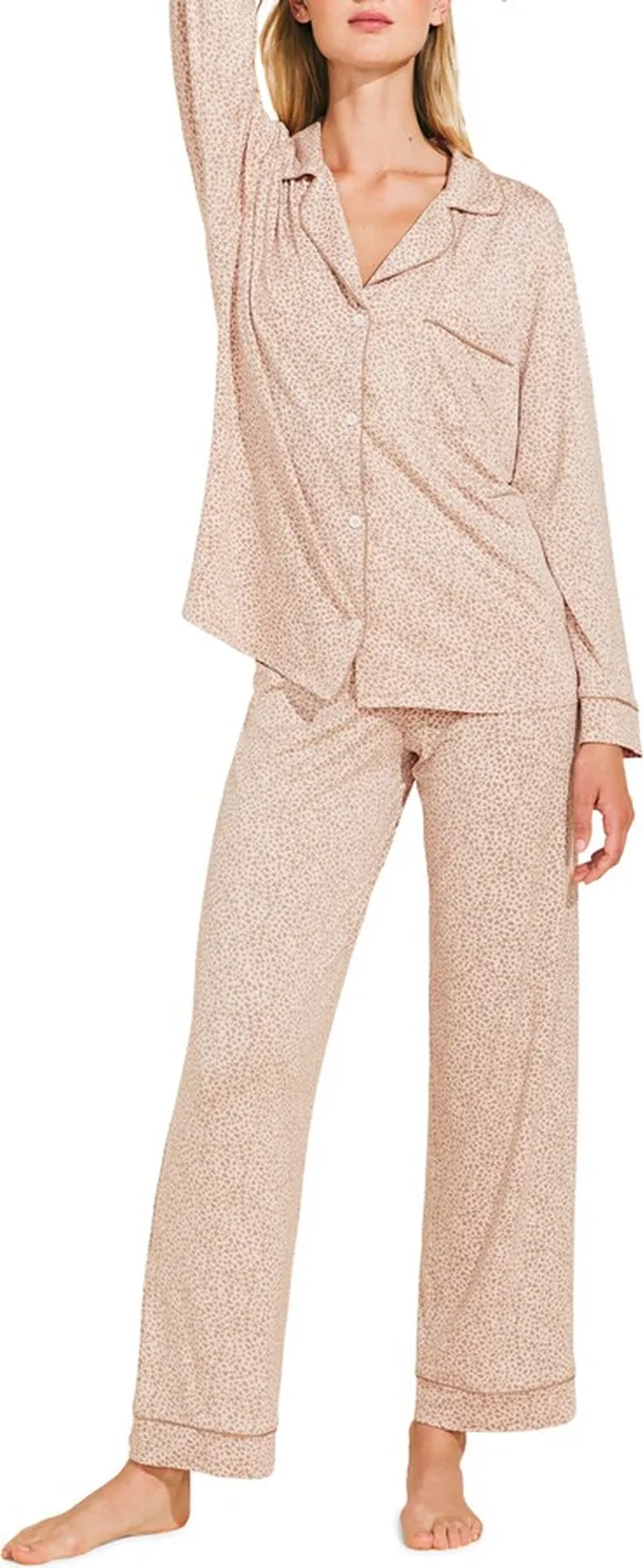 Gisele Print Jersey Knit Pajamas