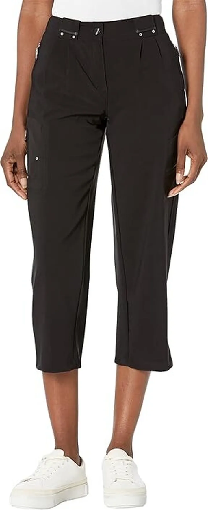 Jamie Sadock Elegante Mid Capris 35 (Jet) Women's Casual Pants