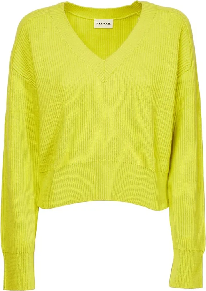 Sc V English Rib Sweater