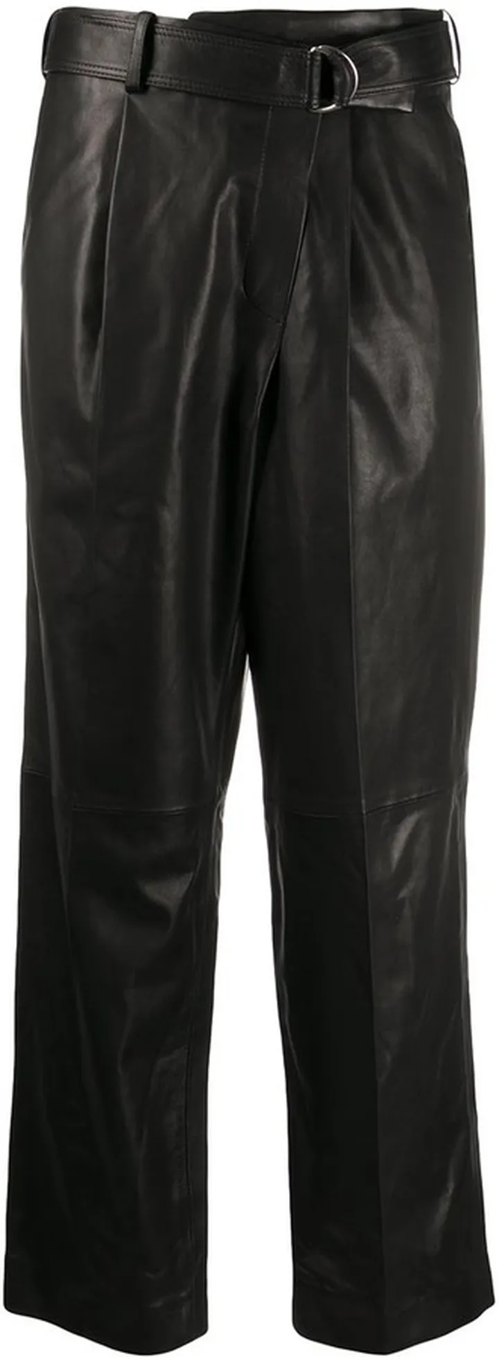 Wrap-Front Cropped Trousers