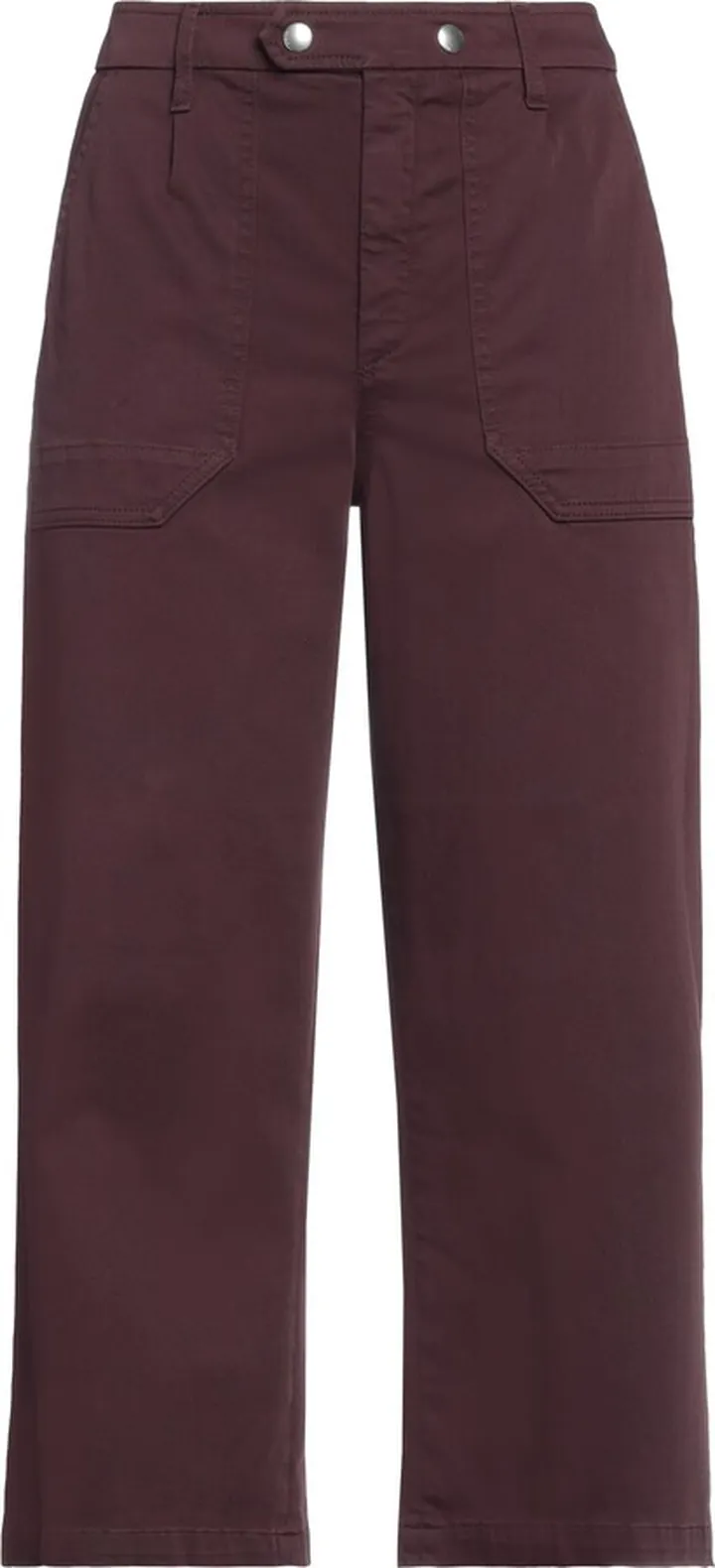 Cropped Pants Burgundy