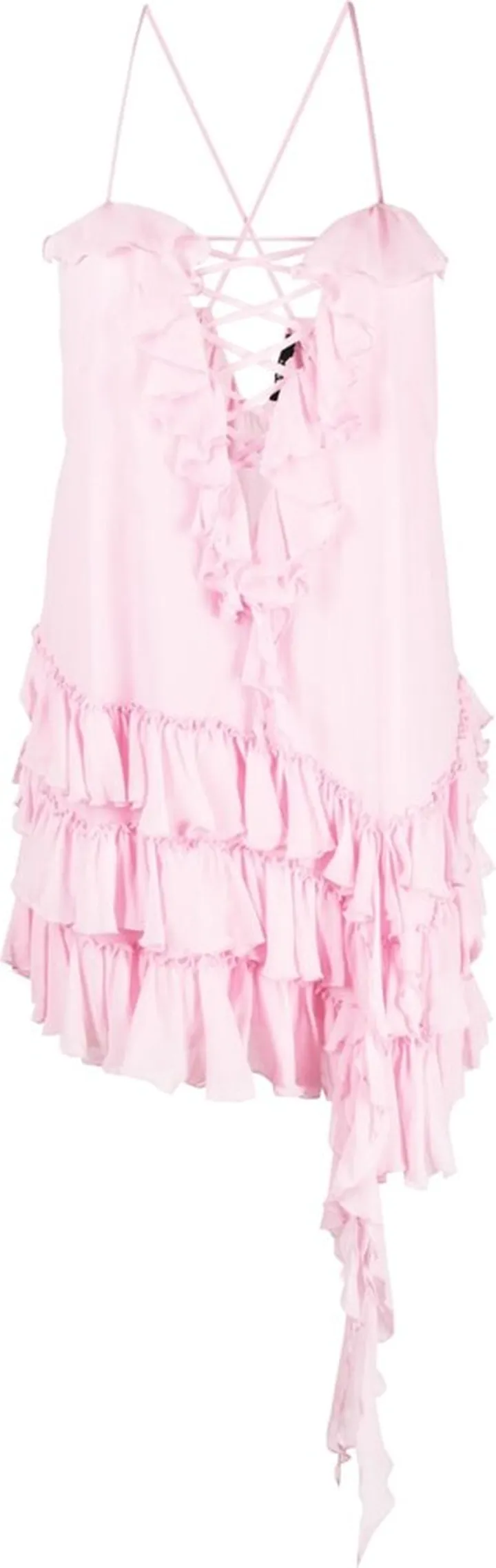 Ruffled Silk Dress