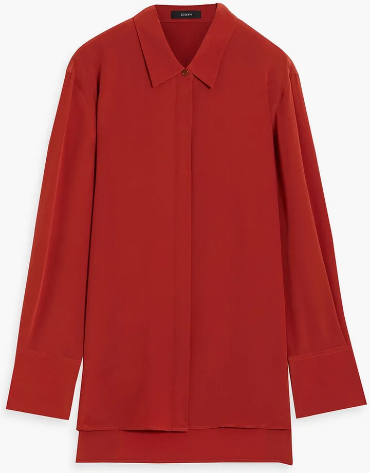 Silk-crepe shirt
