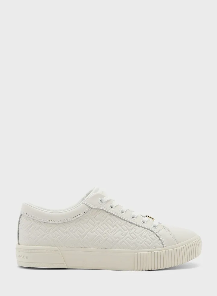Monogram Lace Up Sneakers
