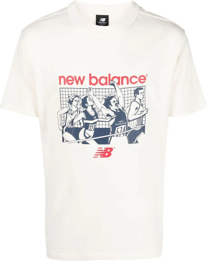 log-print cotton T-shirt