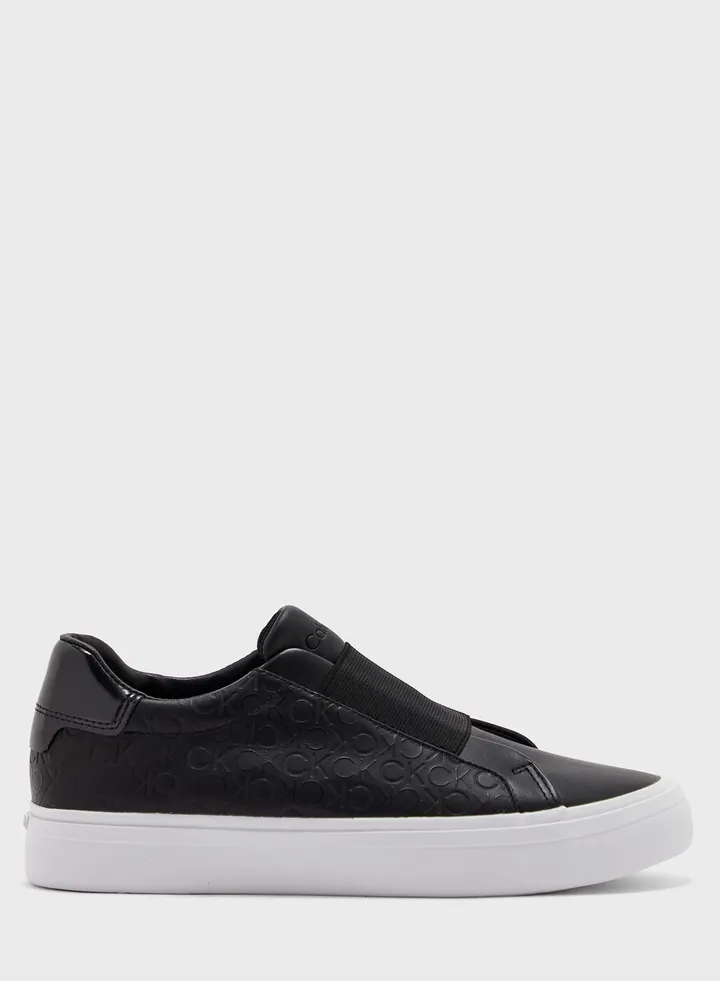 Vulcanised Monogram Lace Up Sneakers