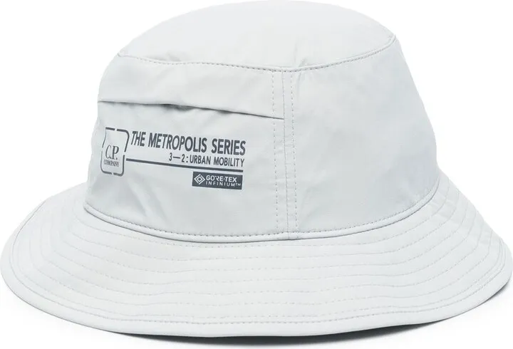 Slogan-Print Bucket Hat