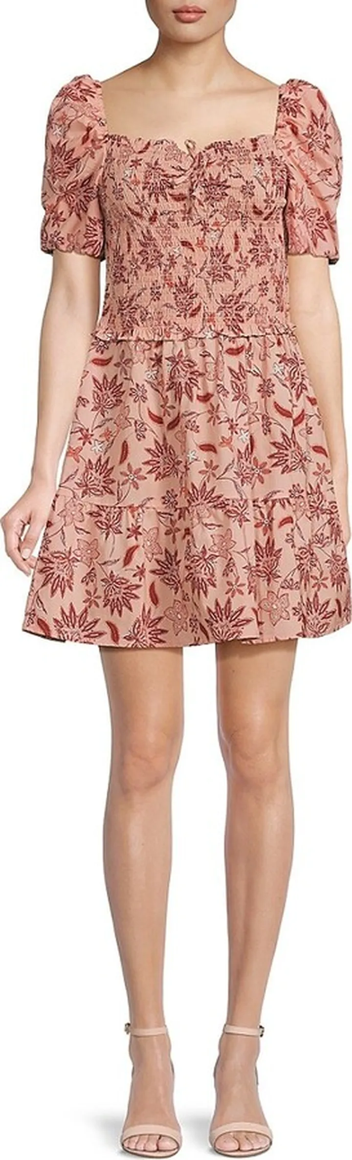 Cotton Candy Floral Mini Dress