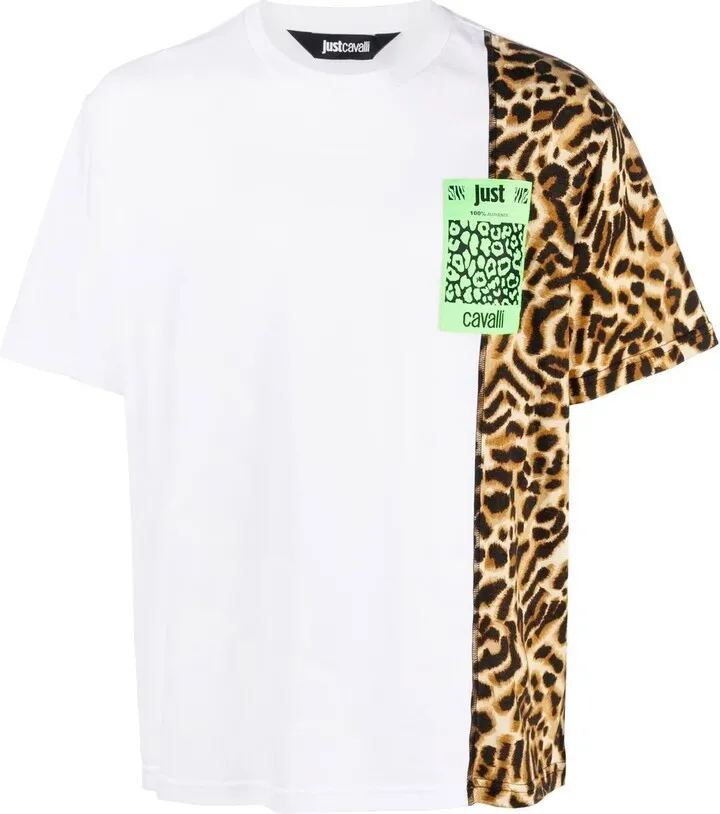 Leopard Print Sleeve T-Shirt