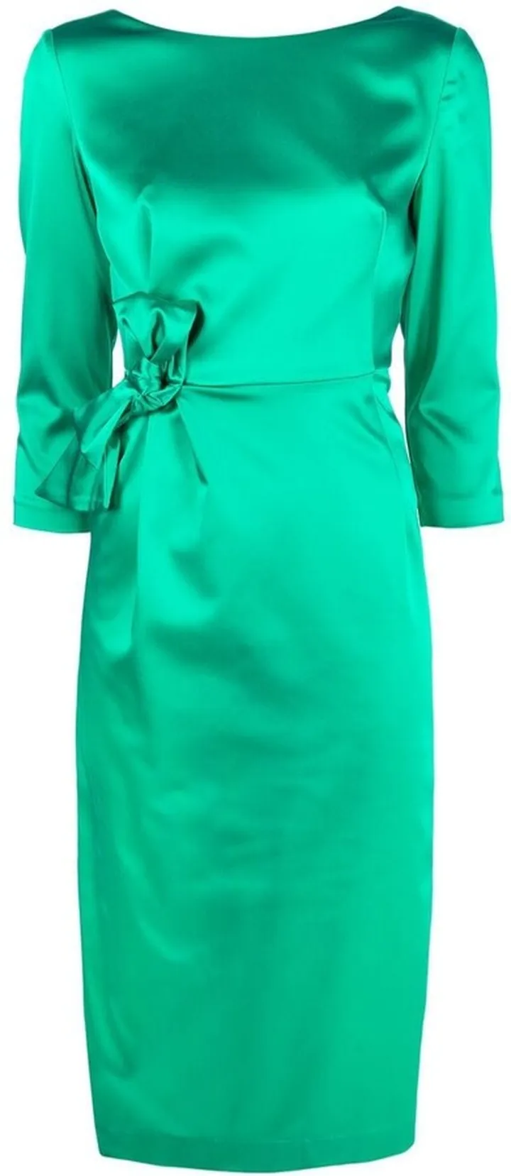 Bow-Detail Midi Dress