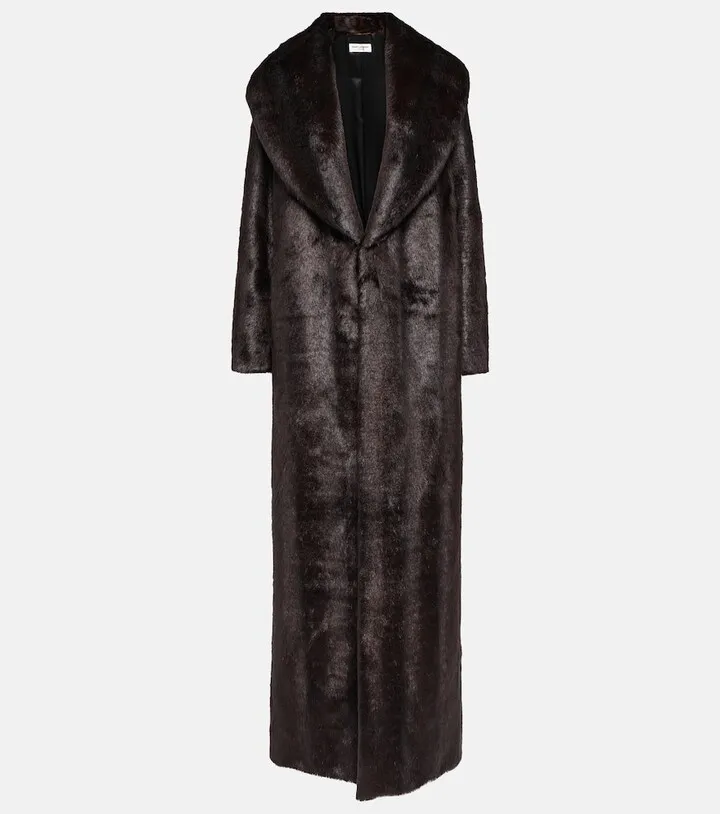 Faux fur coat