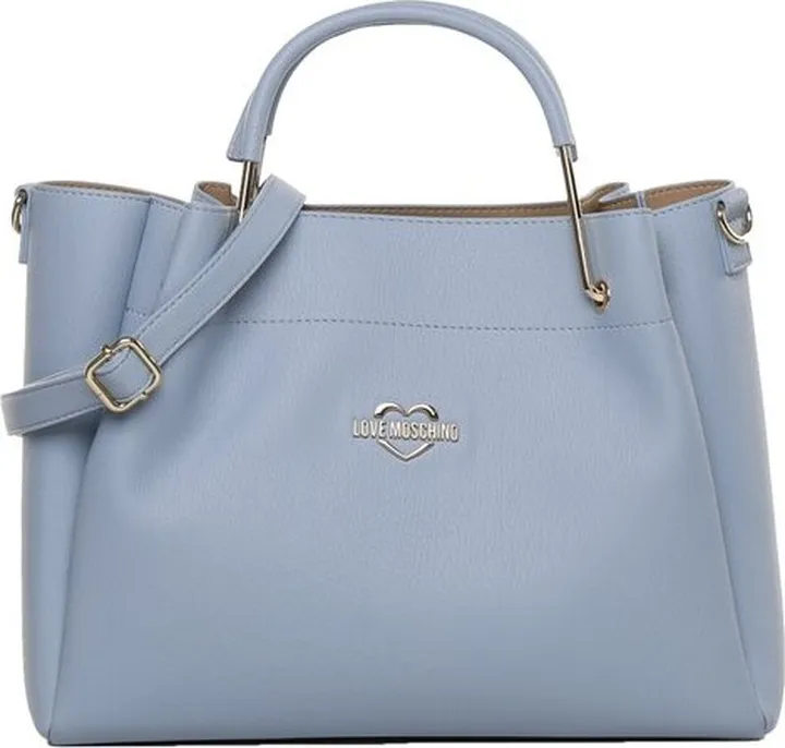 Love Moschino Logo Plaque Open Top Tote Bag