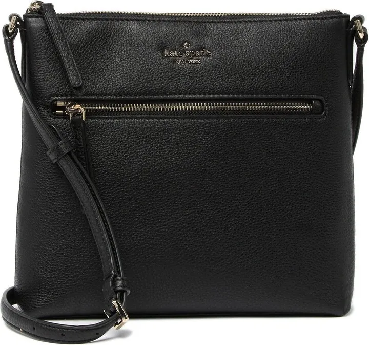 Jackson Top Zip Leather Crossbody Bag