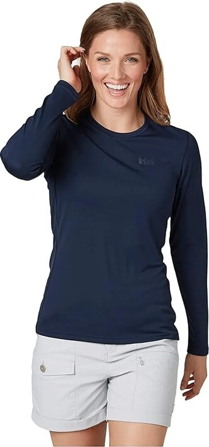 Helly Hansen Lifa Active Solen Long Sleeve (Navy) Women's Clothing