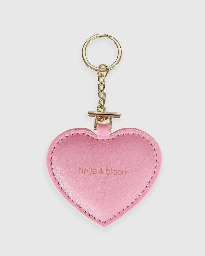 Belle & Bloom Stolen Heart Leather Keyring - Pink