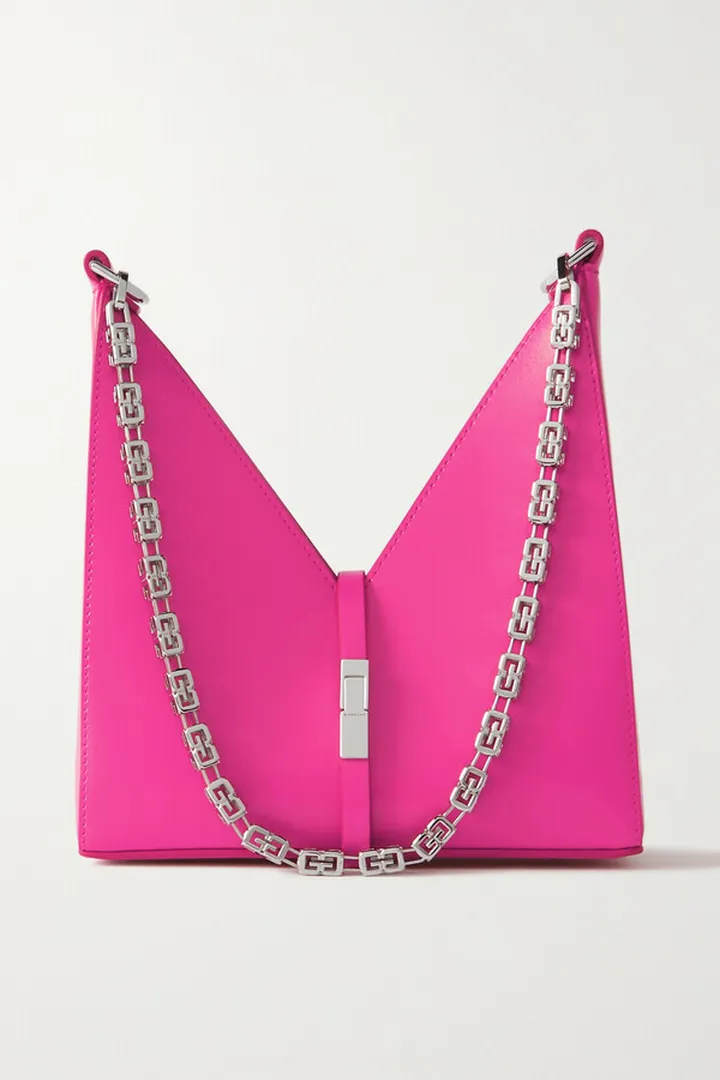 Givenchy - Cut Out Mini Leather Shoulder Bag - Pink