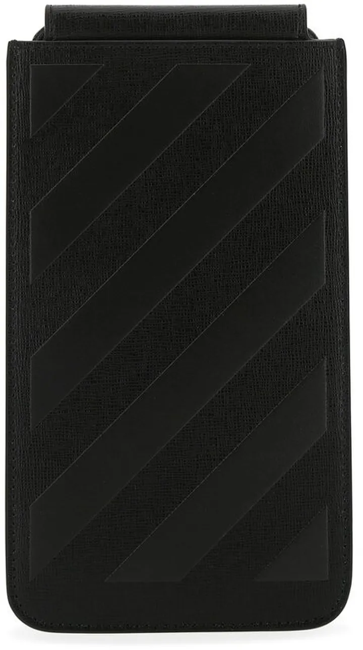 Off-White Diagonal Stripe Lanyard Phone Holder