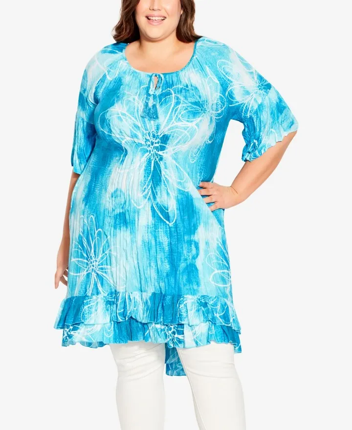 Plus Size Avery Crush Tunic Top
