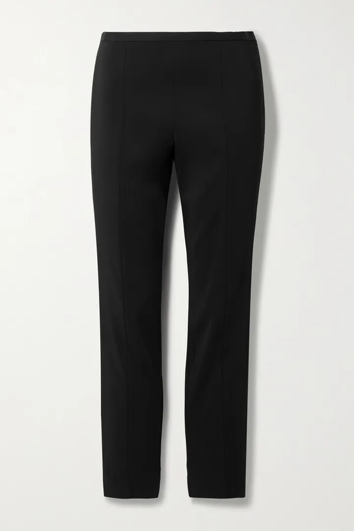 The Row - Sovino Stretch-crepe Skinny Pants - Black