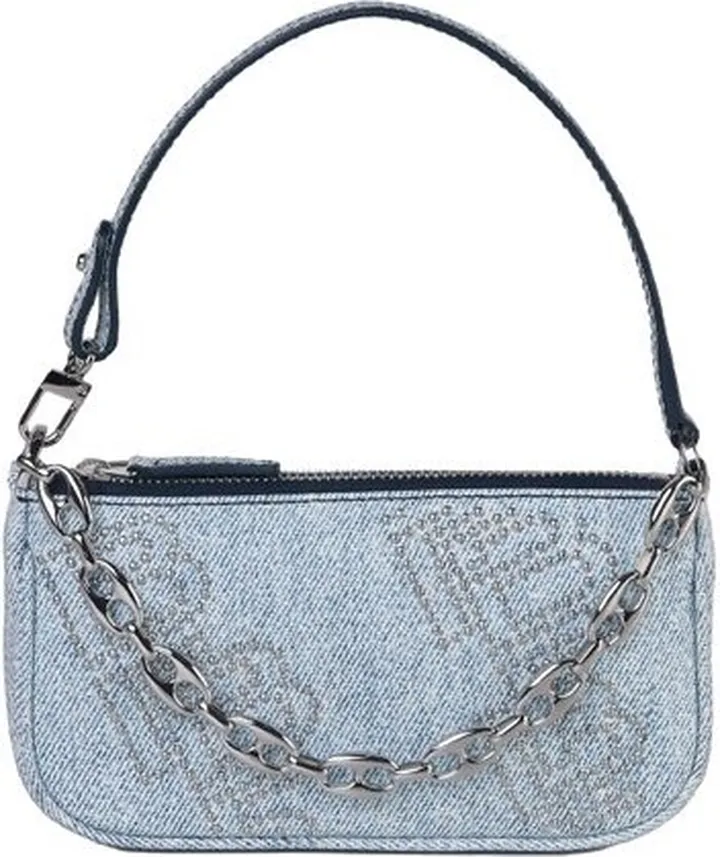 By Far Mini Rachel Embossed Shoulder Bag