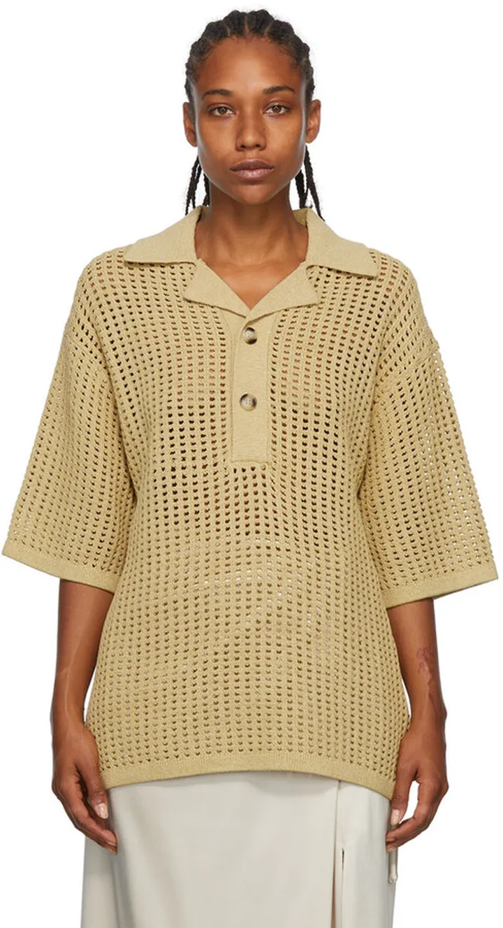 Nanushka Yellow Dorian Polo