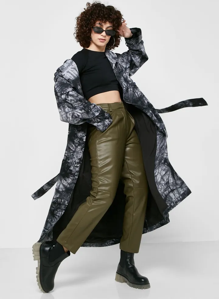 Pocket Detail Longline Coat