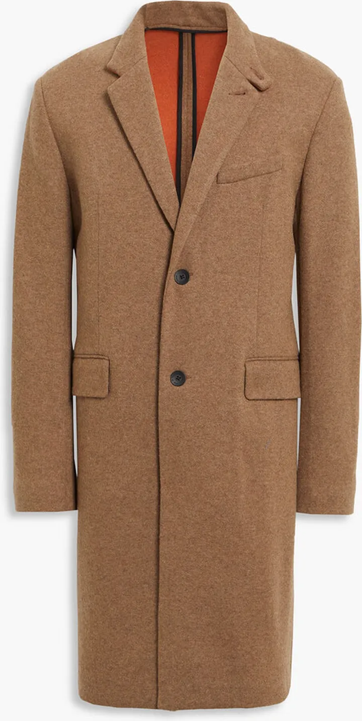 Sloane mélange knitted coat