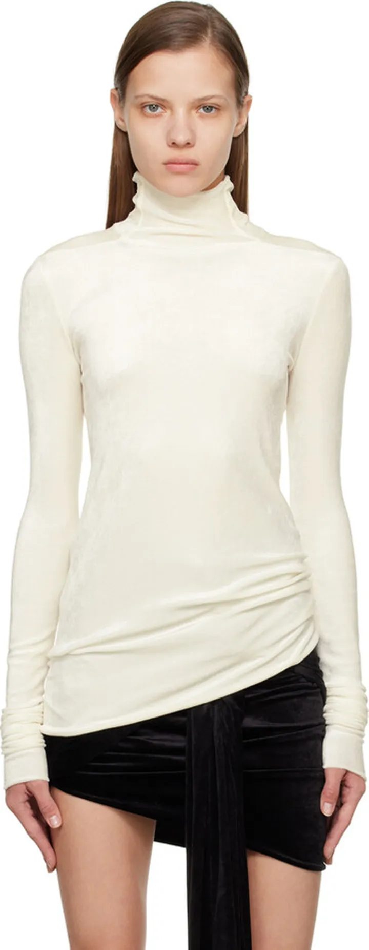 Rick Owens Lilies Off-White Lina Turtleneck