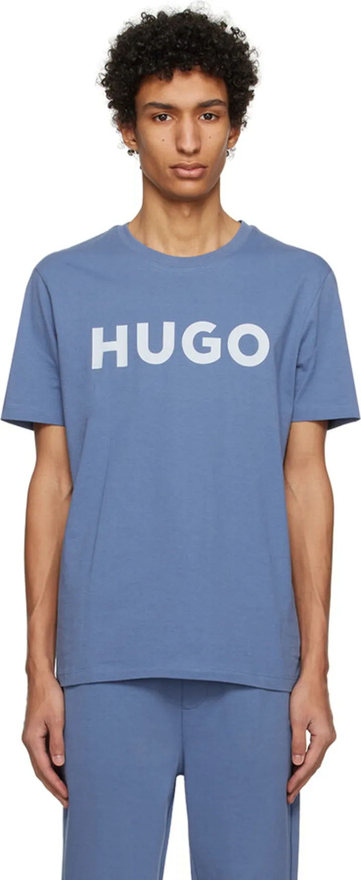 Hugo Blue Printed T-Shirt