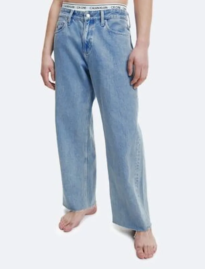 CK One Wide Leg Ankle Jeans