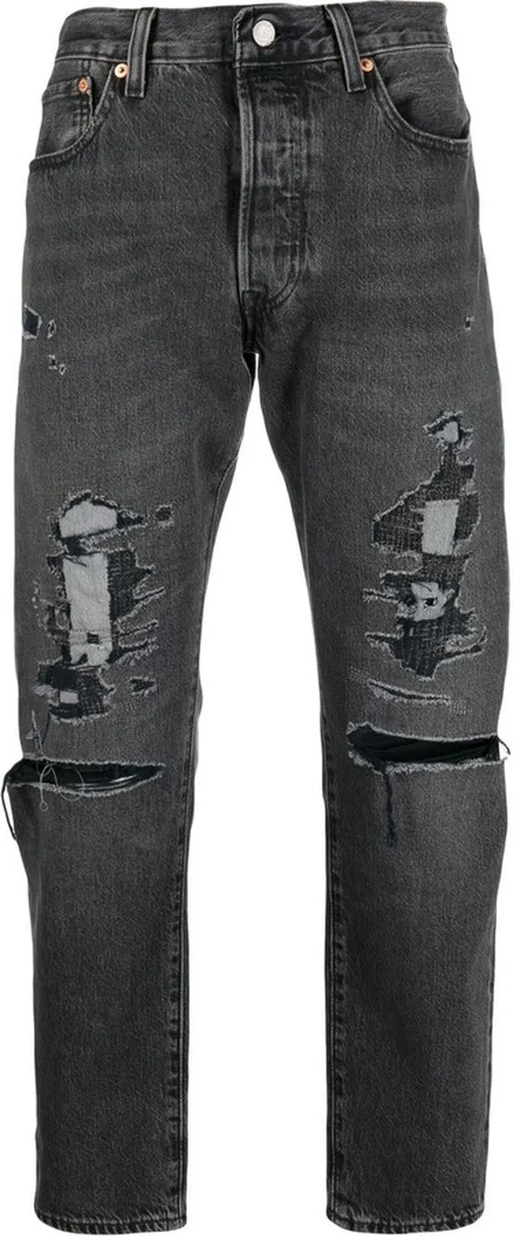 501 Distressed-Effect Jeans