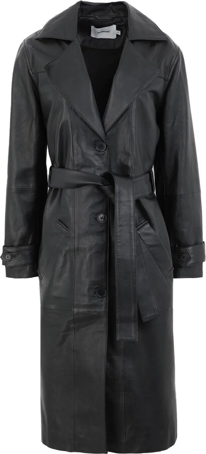 Terra Trench Coat Overcoat Black