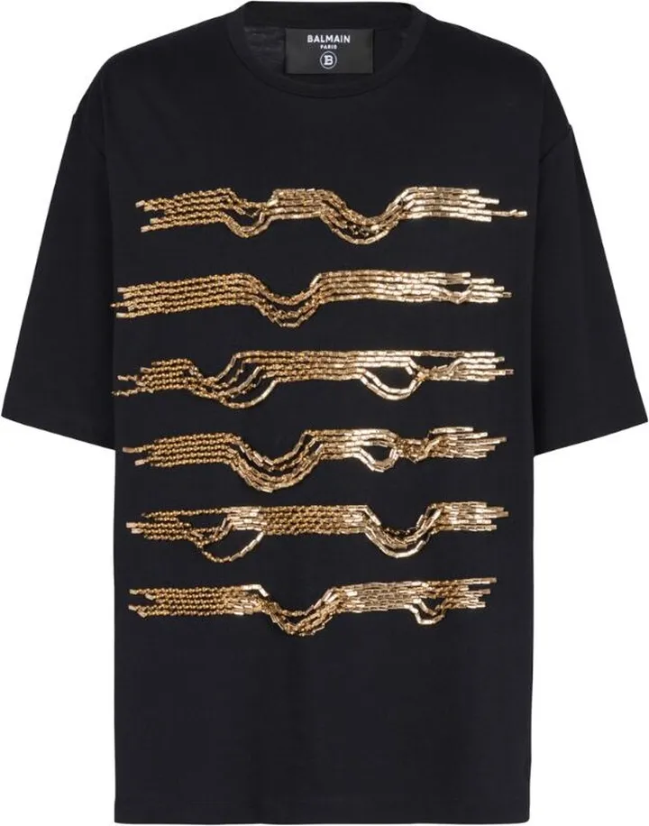 Balmain Chain-Embellished T-Shirt