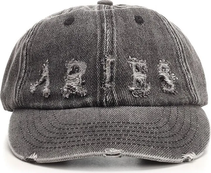 Aries Laser Logo Distressed Baseball Cap