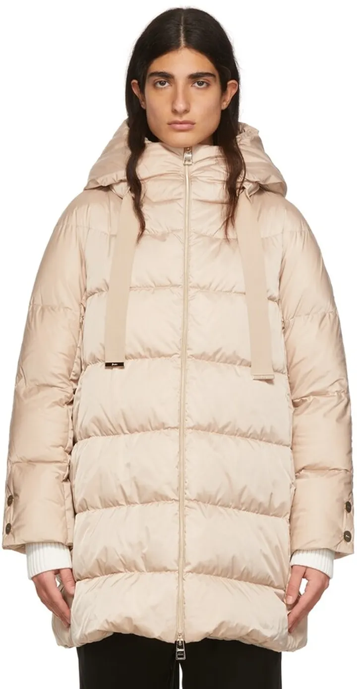 Herno Beige A-Line Down Coat