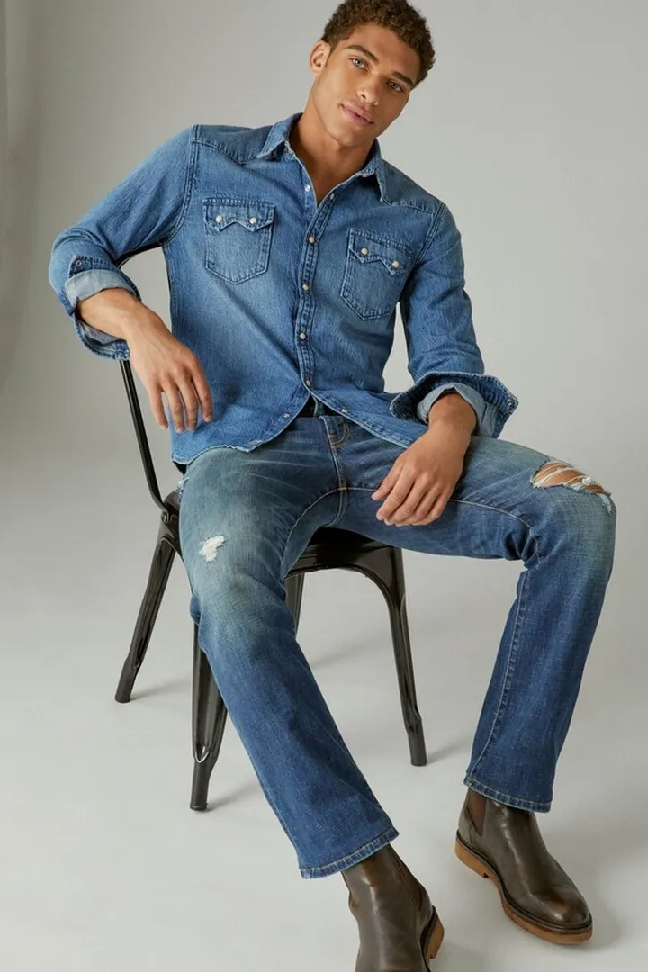 Sawtooth Denim Western Shirt