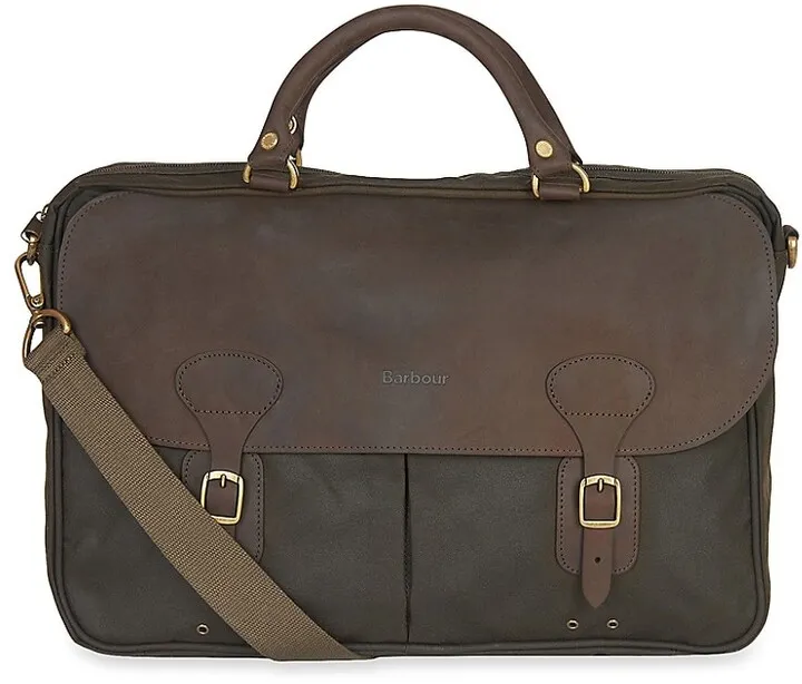 Wax Finish Briefcase