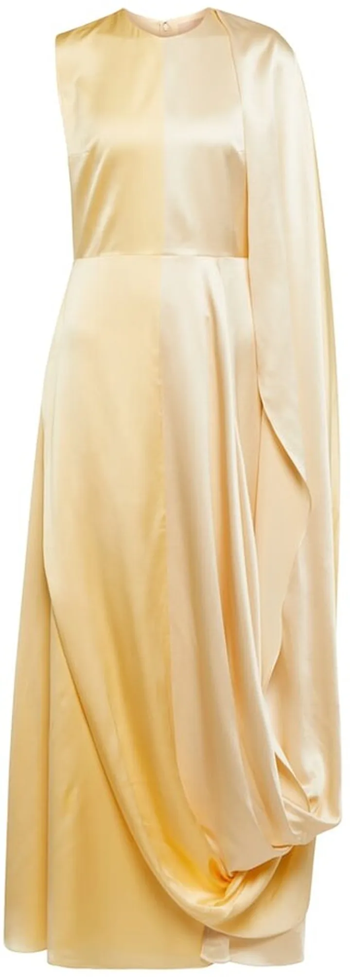 Nara silk satin midi dress