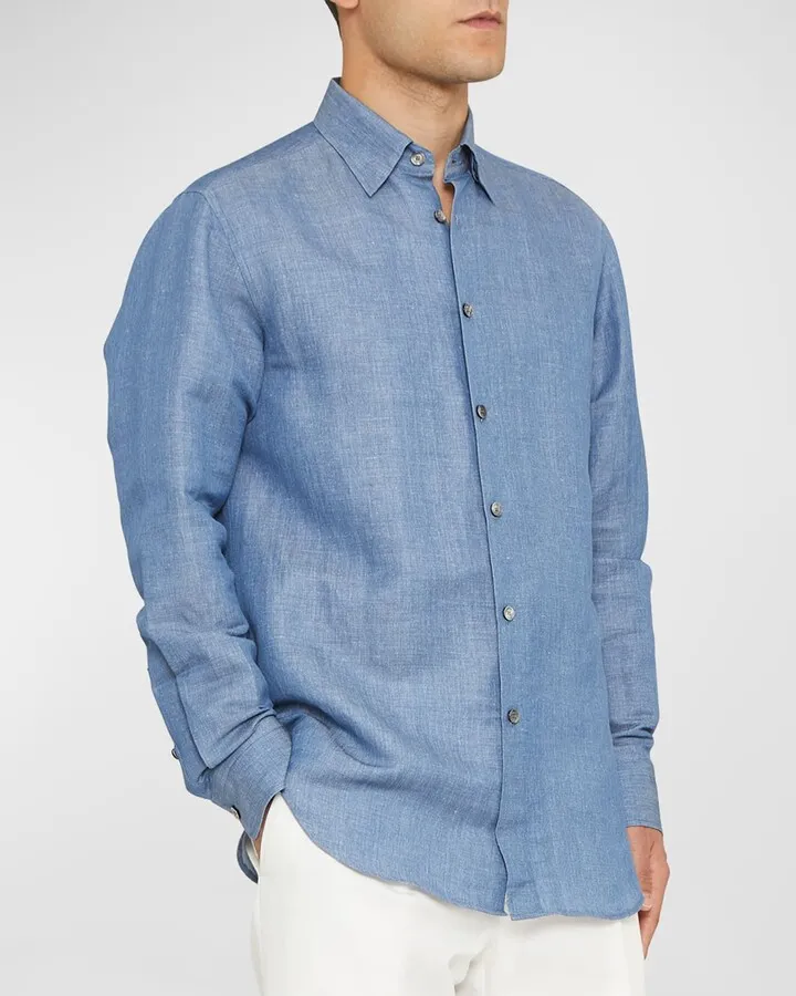 Men's Chambray Sport Shirt