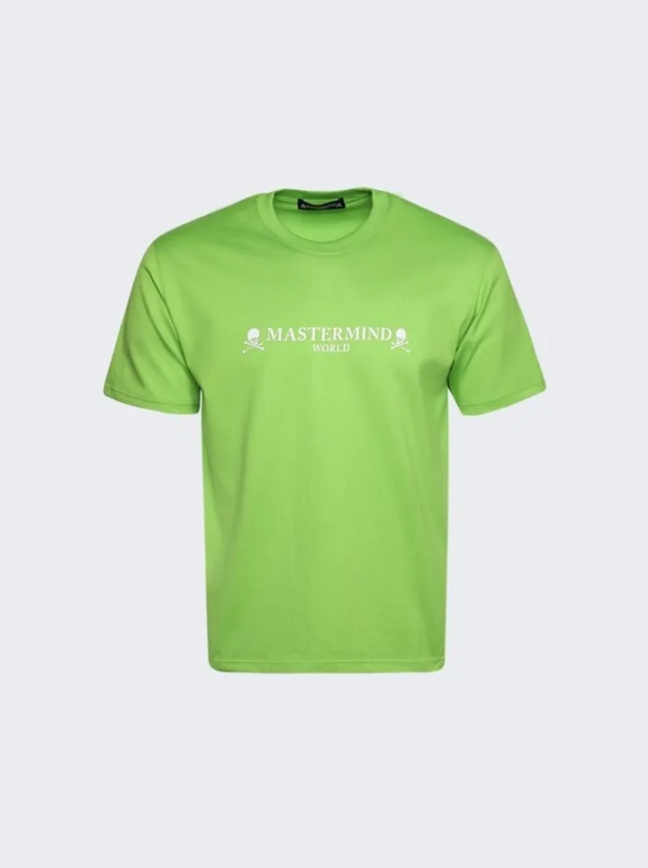 Logo and Skull T-Shirt Lime Green